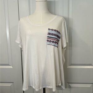 Eddie Bauer 2XL White Short Sleeve T-Shirt